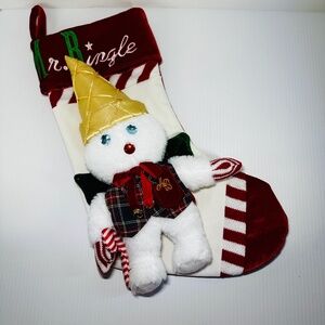 Mr Bingle Velvet Christmas Stocking Dillard New Orleans Icon 21" Inch 2024 Rare
